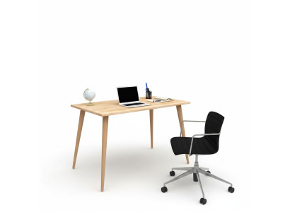 Beige wooden table designer loft table stylish desks luxury furniture