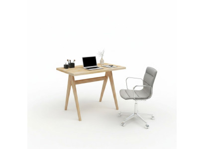Stylish Beige Desk Modern Filing Tables Luxurious Wood Furniture