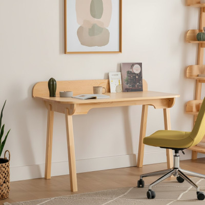 Compact Beige Laptop Desk Designer Computer Tables Office Furniture