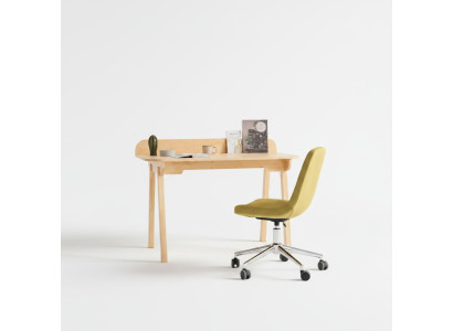 Compact Beige Laptop Desk Designer Computer Tables Office Furniture