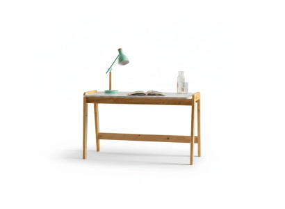 White-beige desk designer office tables computer tables wooden furniture