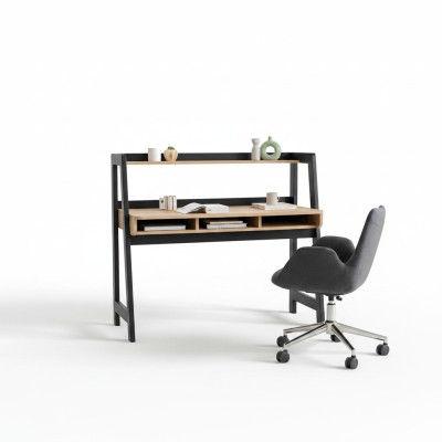 Black-Brown Laptop Table Designer Office Furniture Home Office Tables
