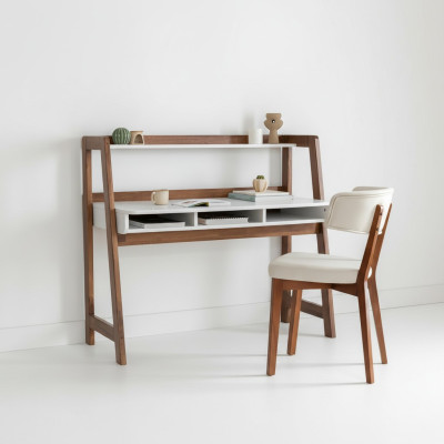 Chic home office desk designer computer tables robust wooden furniture