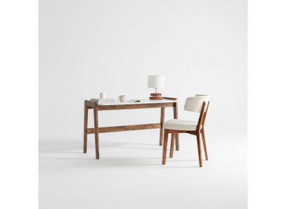 Brown and white laptop table luxurious office furniture designer desks