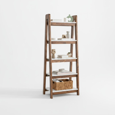 Dark brown bookshelf wall shelves office shelves standing shelf filing cabinet