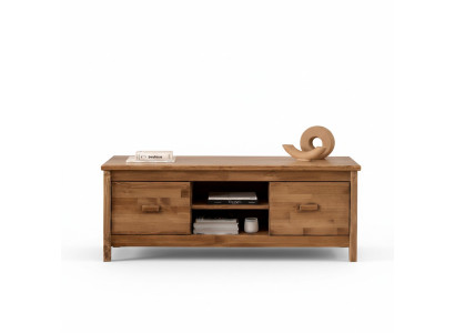 Elegant Brown TV Stand Wood TV Table Living Room Luxurious RTV