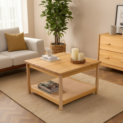 Beige wooden coffee table modern living room coffee table designer furniture