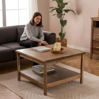 Modern dark brown coffee table luxurious sofa table noble lounge table