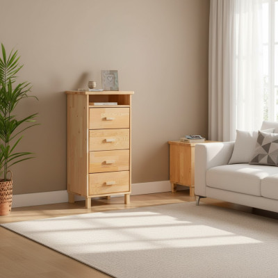 Modern beige living room dresser, luxurious sideboard, wooden sideboard.