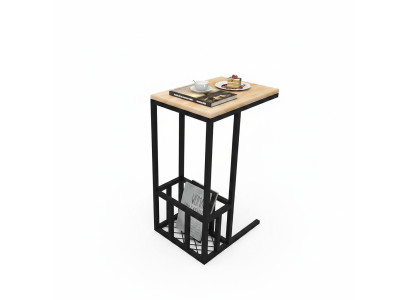 Living room light beige side table exclusive newspaper table noble furniture