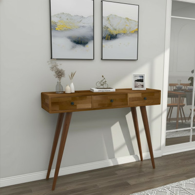 Modern high-quality console table brown wooden table bedroom designer furniture