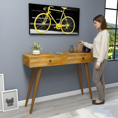 High-quality brown console table design wood table console console tables