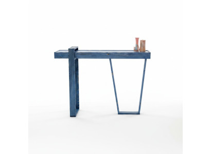 Stylish Console Table Blue Living Room Console Modern Designer Sideboard