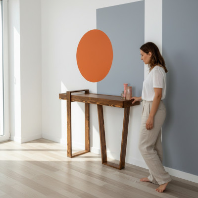 Stylish High-Quality Console Table Brown Living Room Console Modern Designer