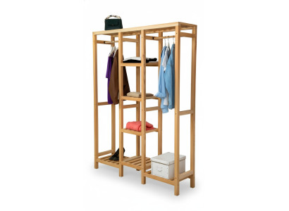 Modern wardrobe beige shelf cabinet clothes cabinet furniture wardrobe wood