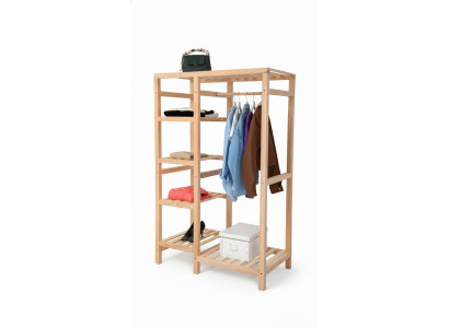 Coat rack clothes stand rack hanging luxury modern wood hallway wardrobe
