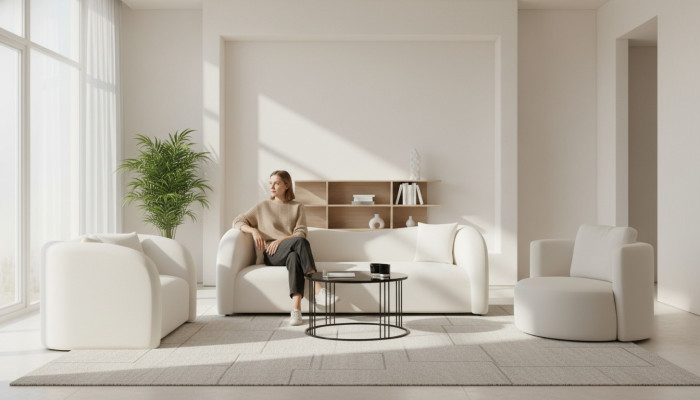 Designer sofa for the living room, 3-seater sofa, 2-seater sofa, armchair
