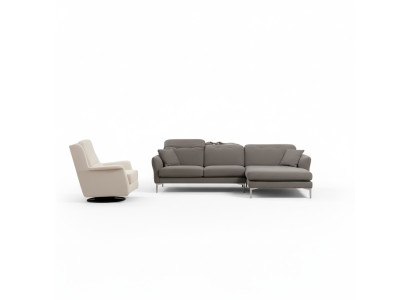 Sivobeli shaped corner sofa for the living room with chair