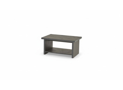 Coffee table gray solid color modern study rectangular shape with shelf