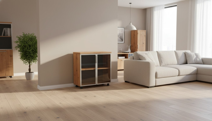 Filing cabinet with glass doors brown single-color shelf study room