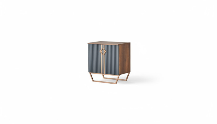 Two-tone Brown Gray Sideboard Filing Cabinet Office Modern Design