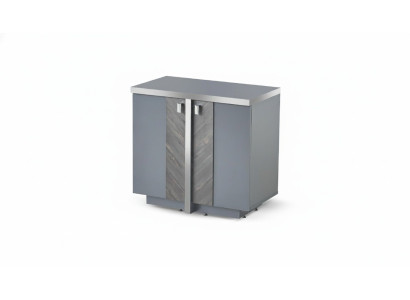 Modern design style dresser, gray filing cabinet, solid color, storage, doors