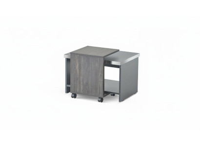 Coffee table gray plain study living room rectangle with shelf