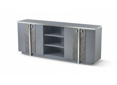 Sideboard Filing Cabinet Modern Design Rectangular Shape Gray Solid Color Style