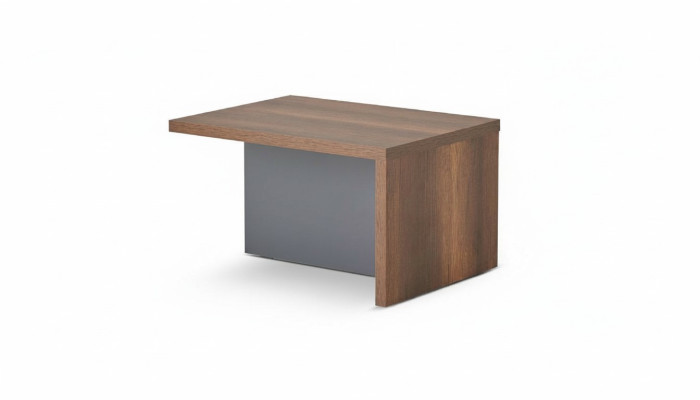 Coffee table brown grey two-tone rectangular shape modern study