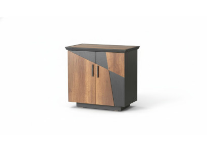 Dresser Gray Brown Two-Tone Modern Style Rectangular Shape Study Room