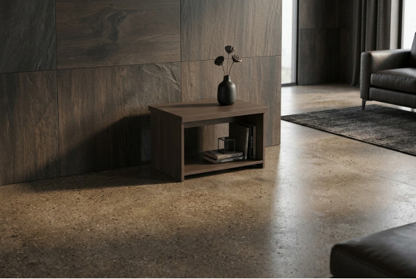 Coffee table study modern design style brown solid color living room