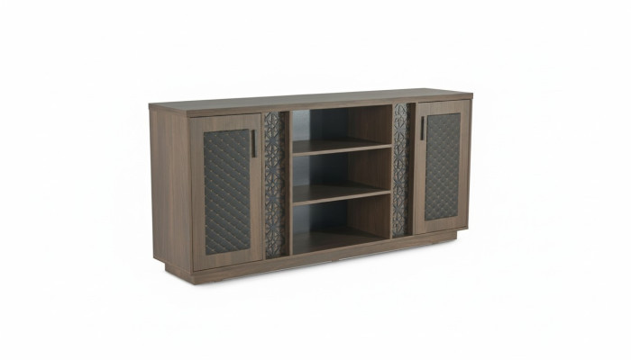 Filing Cabinet Sideboard Brown Black Modern Two-Tone Modern Design