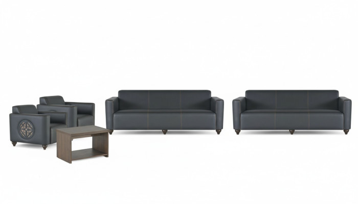 Stylish study furniture designer 2x 3-seater 2x armchair coffee table