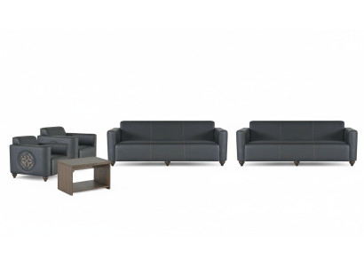 Stylish study furniture designer 2x 3-seater 2x armchair coffee table