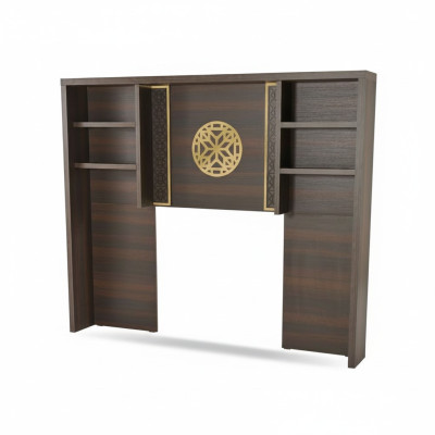 Bookshelf Brown Solid Color Modern Style Rectangular Shape Office