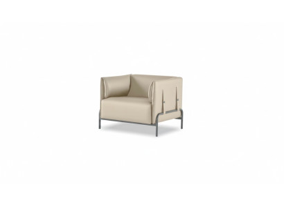 Beige Armchair Solid Color Pattern Study Modern Design Style Living Room