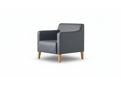 Armchair Black Solid Color Modern Design Style Home Office Living Room