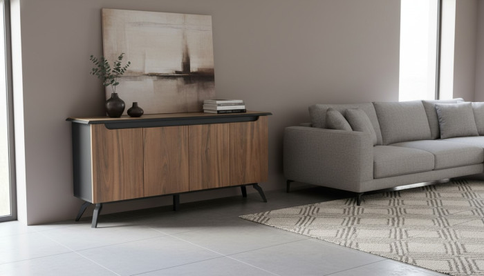 Modern brown home office sideboard luxurious office wood furniture new