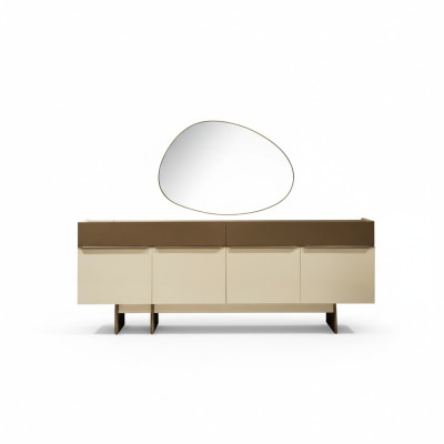 Brown-Beige Kitchen Sideboard Designer Dining Room Furniture Luxurious Dresser