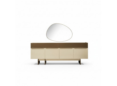 Brown-Beige Kitchen Sideboard Designer Dining Room Furniture Luxurious Dresser