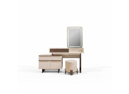 Modern bedroom furniture noble dressing table padded stool mirror