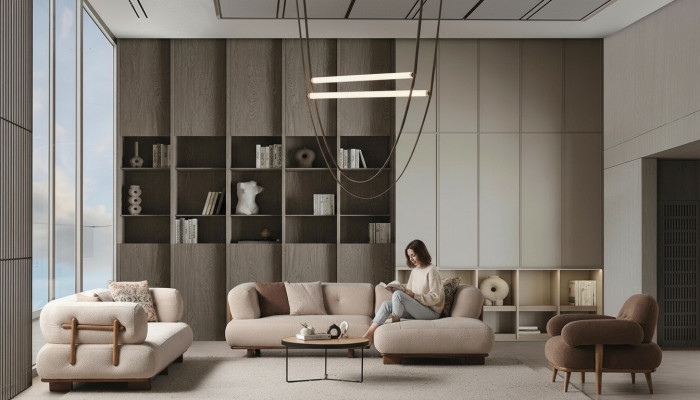 Stylish sofa set living room furniture luxury sofa L-shape armchair couch