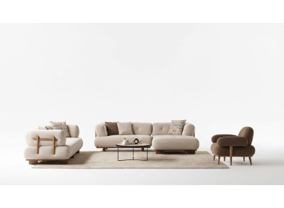 Stylish sofa set living room furniture luxury sofa L-shape armchair couch