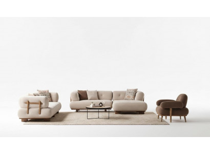 Stylish sofa set living room furniture luxury sofa L-shape armchair couch