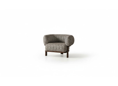 Luxurious living room furniture designer armchair upholstered single-seater
