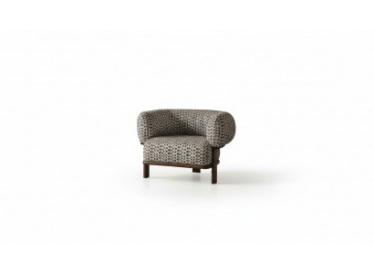 Luxurious living room furniture designer armchair upholstered single-seater