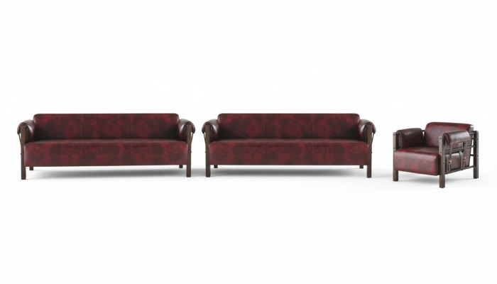 Seating furniture set 3-seater armchair leather soft wood leather sofas modern sofas