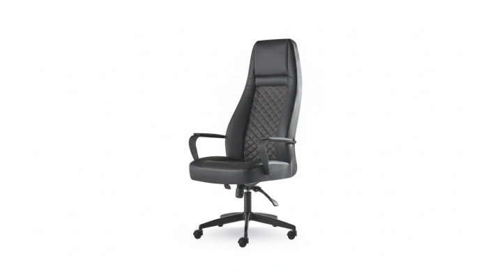 Office chair black swivel chair study modern office wheels leather
