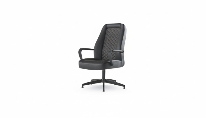 Office chair black executive chair study office modern soft leather wood
