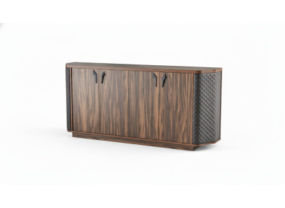 Sideboard Filing Cabinet Brown Four-Door Modern Rectangular Study